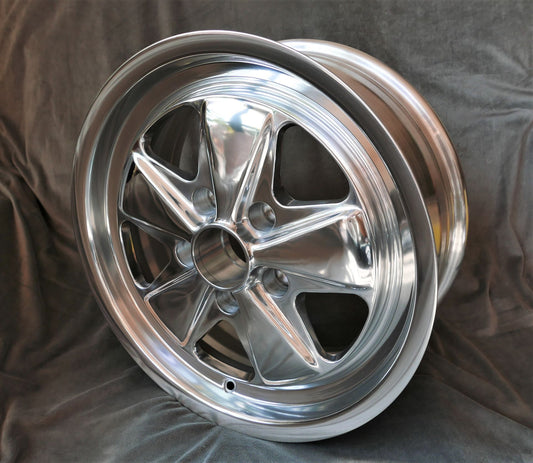 Maxilite Fuchs 17x7” 5x130 PCD ET+23.3 Fully Polished Alloy Wheel