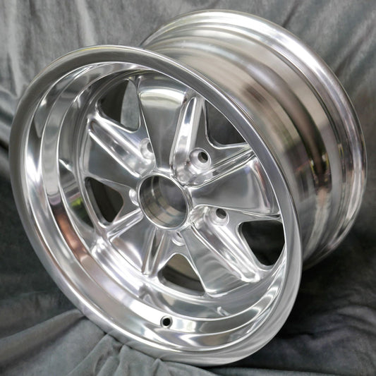 Maxilite Fuchs 15x8” 5x130 PCD ET+10.6 Fully Polished Alloy Wheel