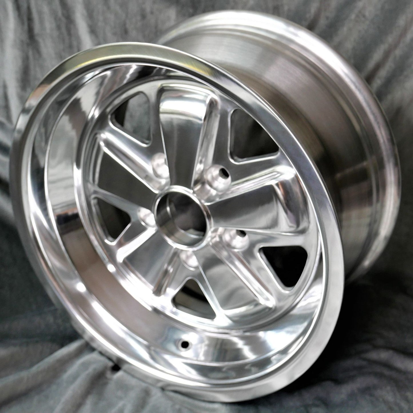 Porsche Fuchs Polished Style 16x8" Alloy Wheel (5x130 PCD) (ET+10.6)