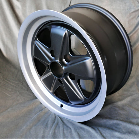 Maxilite Fuchs 17x8” 5x130 PCD ET+10.6 Matt Black/D-Cut Alloy Wheel