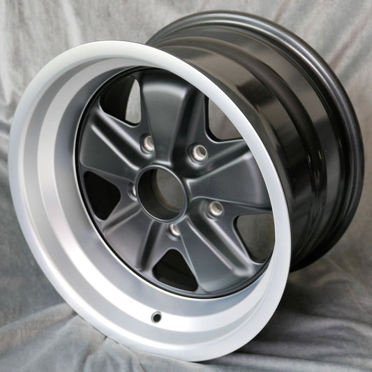 Maxilite Fuchs 15x9” 5x130 PCD ET+15 Matt Black/D-Cut Alloy Wheel