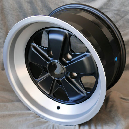 Maxilite Fuchs 16x9” 5x130 PCD ET+15 Matt Black/D-Cut Alloy Wheel