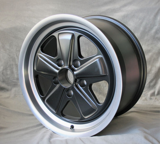 Maxilite Fuchs 17x9" 5x130 PCD ET+47 Matt Black/D-Cut Alloy Wheel