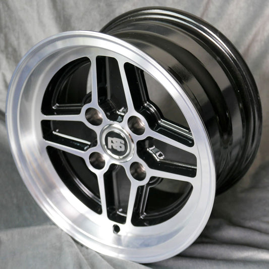 Maxilite Ford RS 4-Spoke 13x7" 4x108 PCD ET+5 Black/D-Cut Alloy Wheel