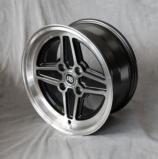 Maxilite Ford RS 4-Spoke 15x7" 4x108 PCD ET+5 Black/D-Cut Alloy Wheel