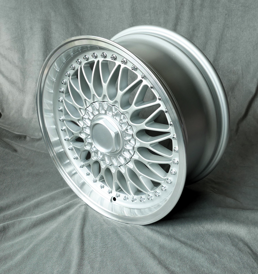 Maxilite BBS RC090 Style 5 17x7.5" 4x100 PCD ET+25 Silver/D-Cut Alloy Wheel