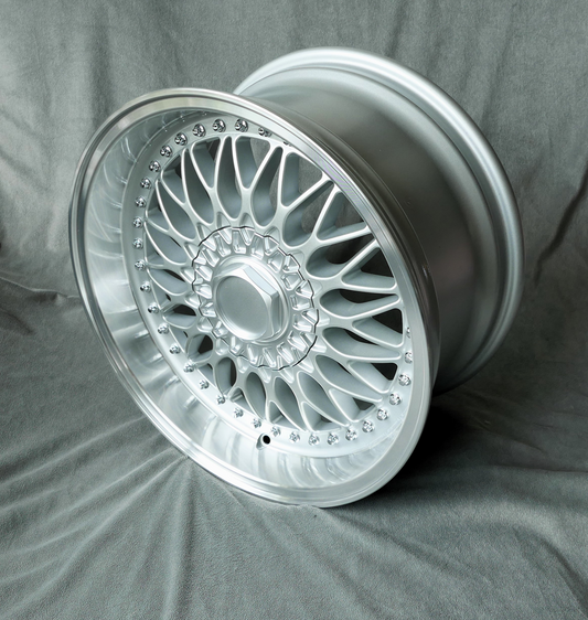 Maxilite BBS RC090 Style 5 17x8.5" 4x100 PCD ET+25 Silver/D-Cut Alloy Wheel