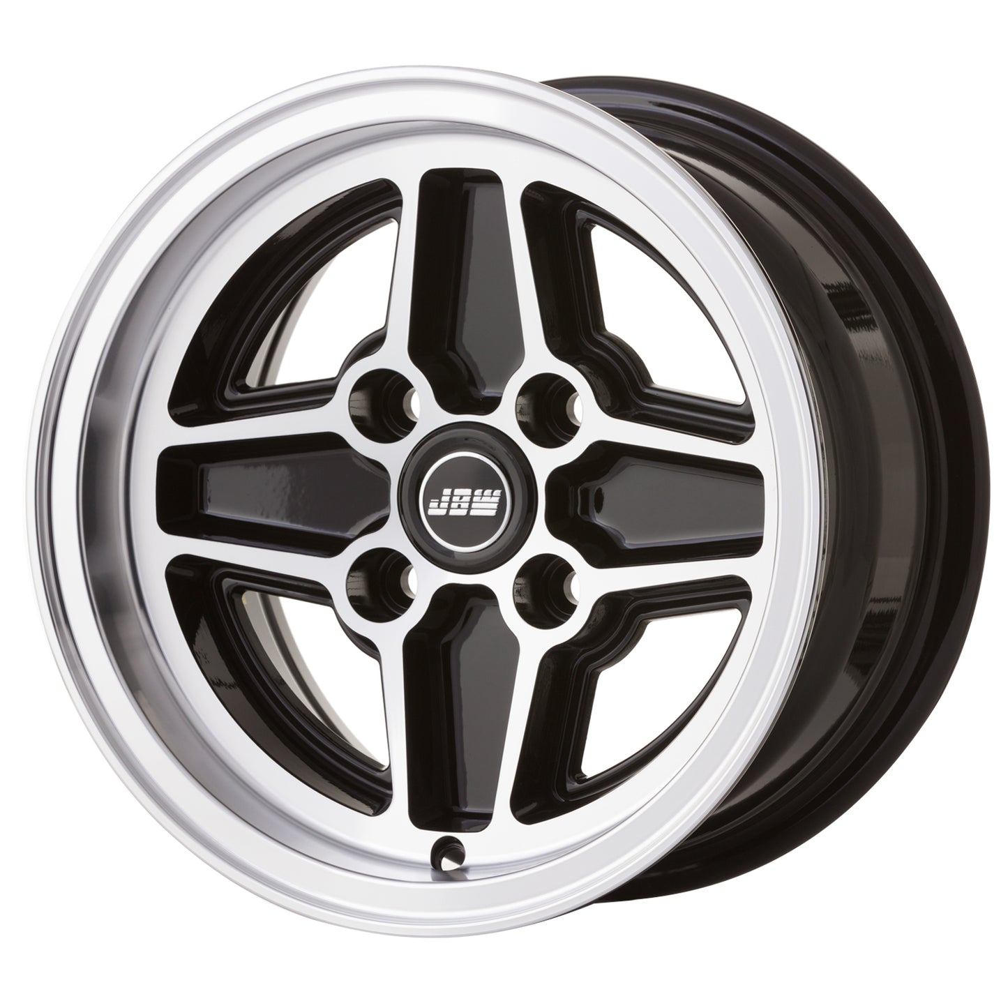 JBW Classic Mini RS Ronal Style 13x7" 4x101.6 PCD ET+6 BLK/DCUT Wheel