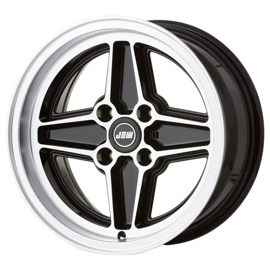 JBW Ford RS Ronal Style 15x7" 4x108 PCD ET+5 BLK/DCUT Alloy Wheel