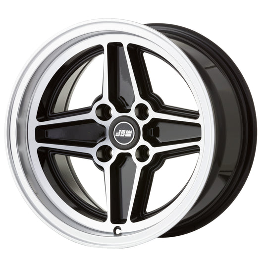 JBW Ford RS Ronal Style 15x8" 4x108 PCD ET-8 BLK/DCUT Alloy Wheel