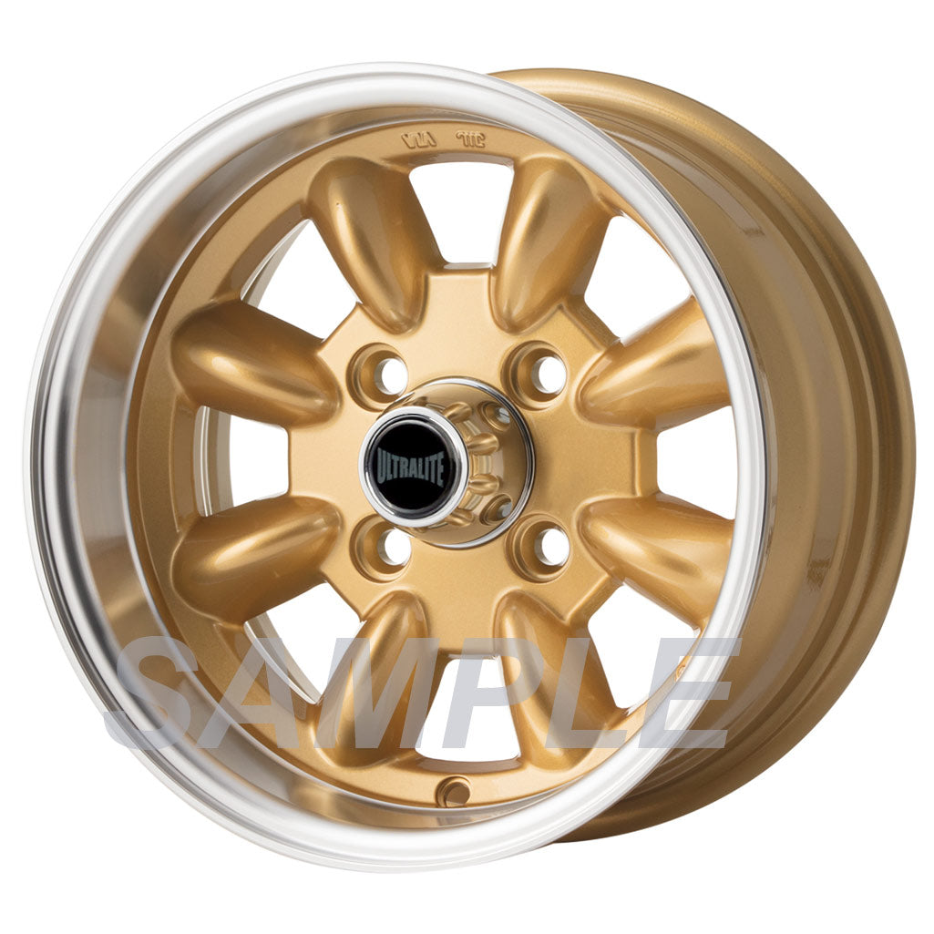 Ultralite Minilite 13x7" 4x101.6 PCD ET+10 Gold/D-Cut Alloy Wheel