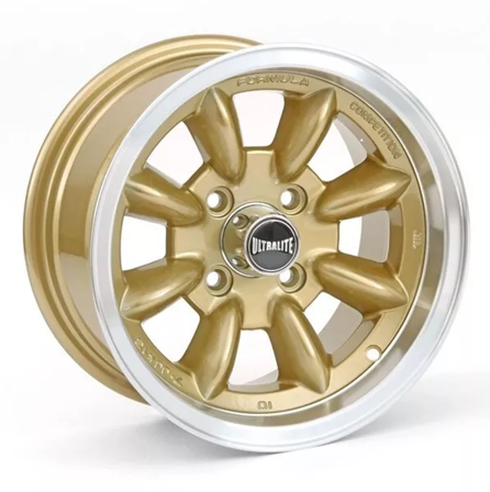 Ultralite Minilite 13x6" 4x101.6 PCD ET+10 Gold/D-Cut Alloy Wheel