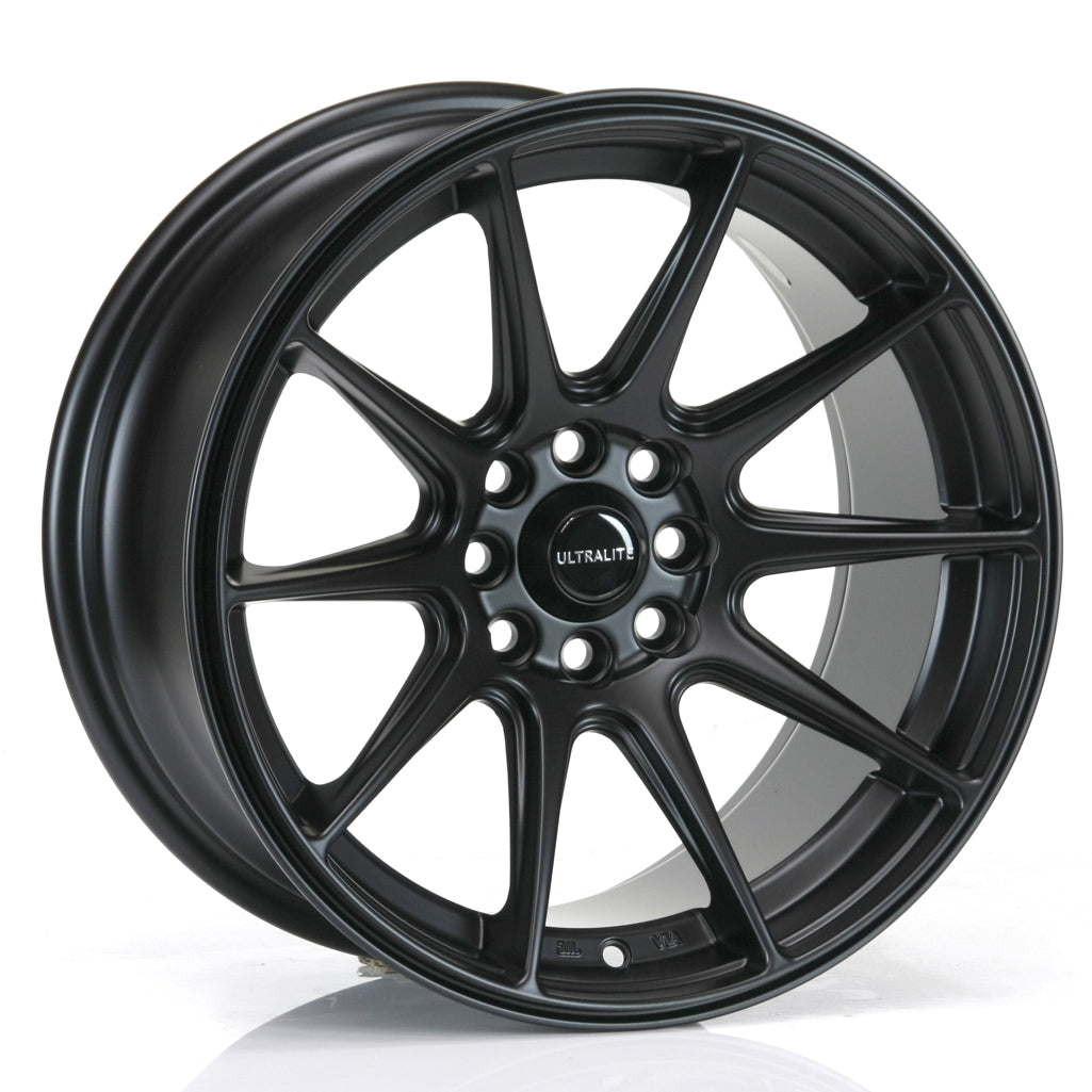 Ultralite UL11 16x8" 4x100 PCD+4x108 PCD ET+25 Matt Black Alloy Wheel