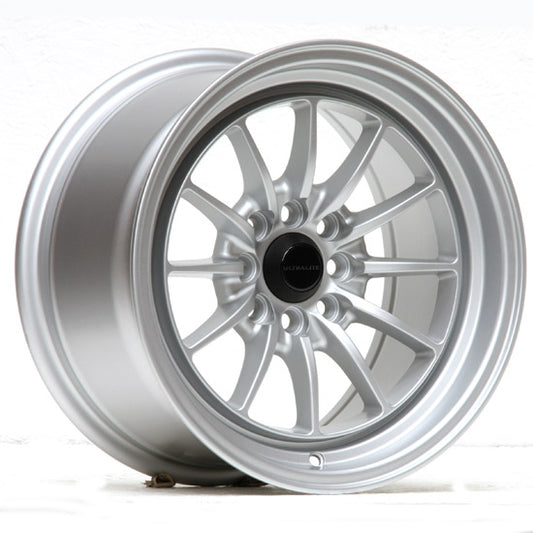 Ultralite UL12 15x8.25" 4x100 PCD+4x108 PCD ET+20 Matt Silver Alloy Wheel