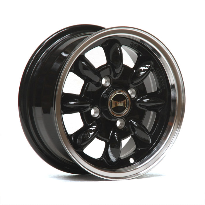 Ultralite Minilite 12x5" 4x101.6 PCD ET+30 Black/D-Cut Alloy Wheel