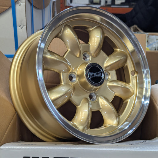 Ultralite Minilite 12x5.5" 4x101.6 PCD ET+30 Gold/D-Cut Alloy Wheel