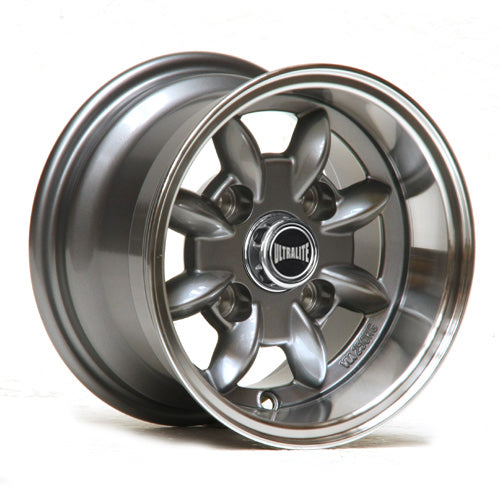 Ultralite Minilite 10x6" 4x101.6 PCD ET-3 Gun Metal Grey/D-Cut Alloy Wheel