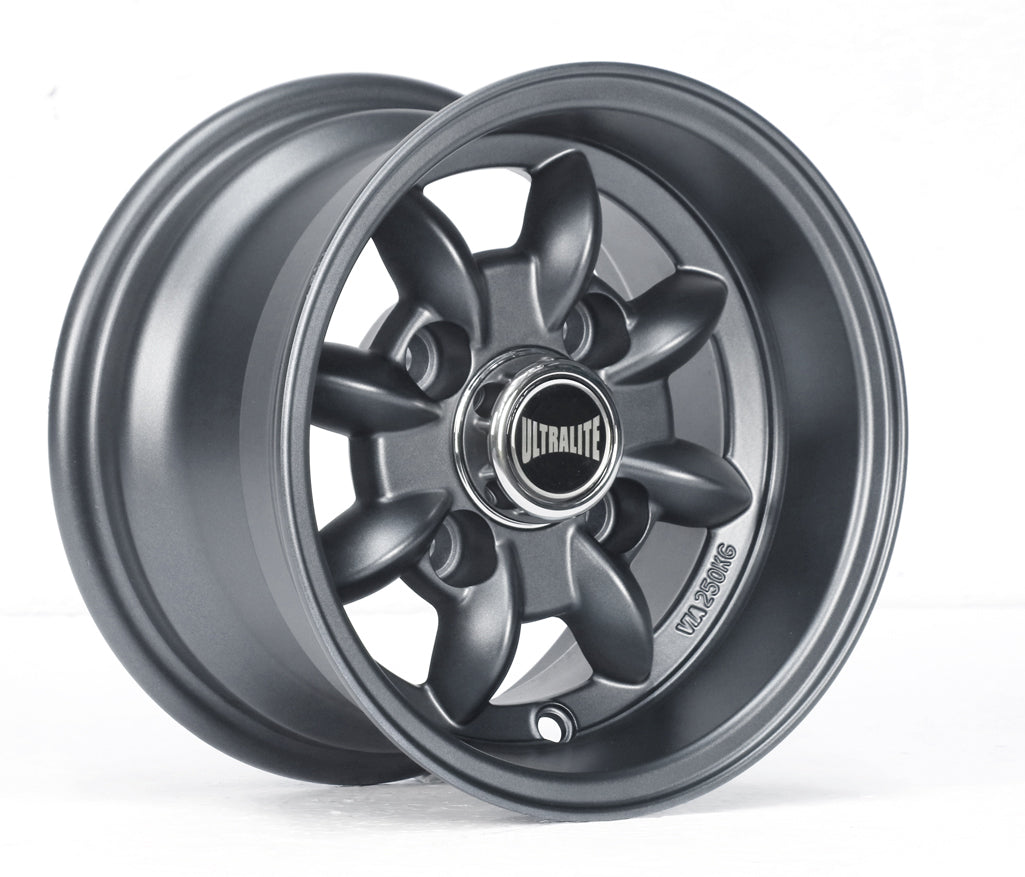 Ultralite Minilite 10x6" 4x101.6 PCD ET-3 Matt Gun Metal Grey Alloy Wheel