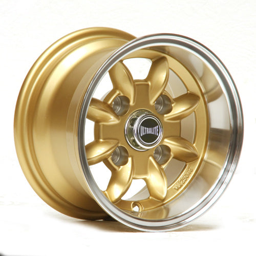 Ultralite Minilite 10x6" 4x101.6 PCD ET-3 Gold/D-Cut Alloy Wheel