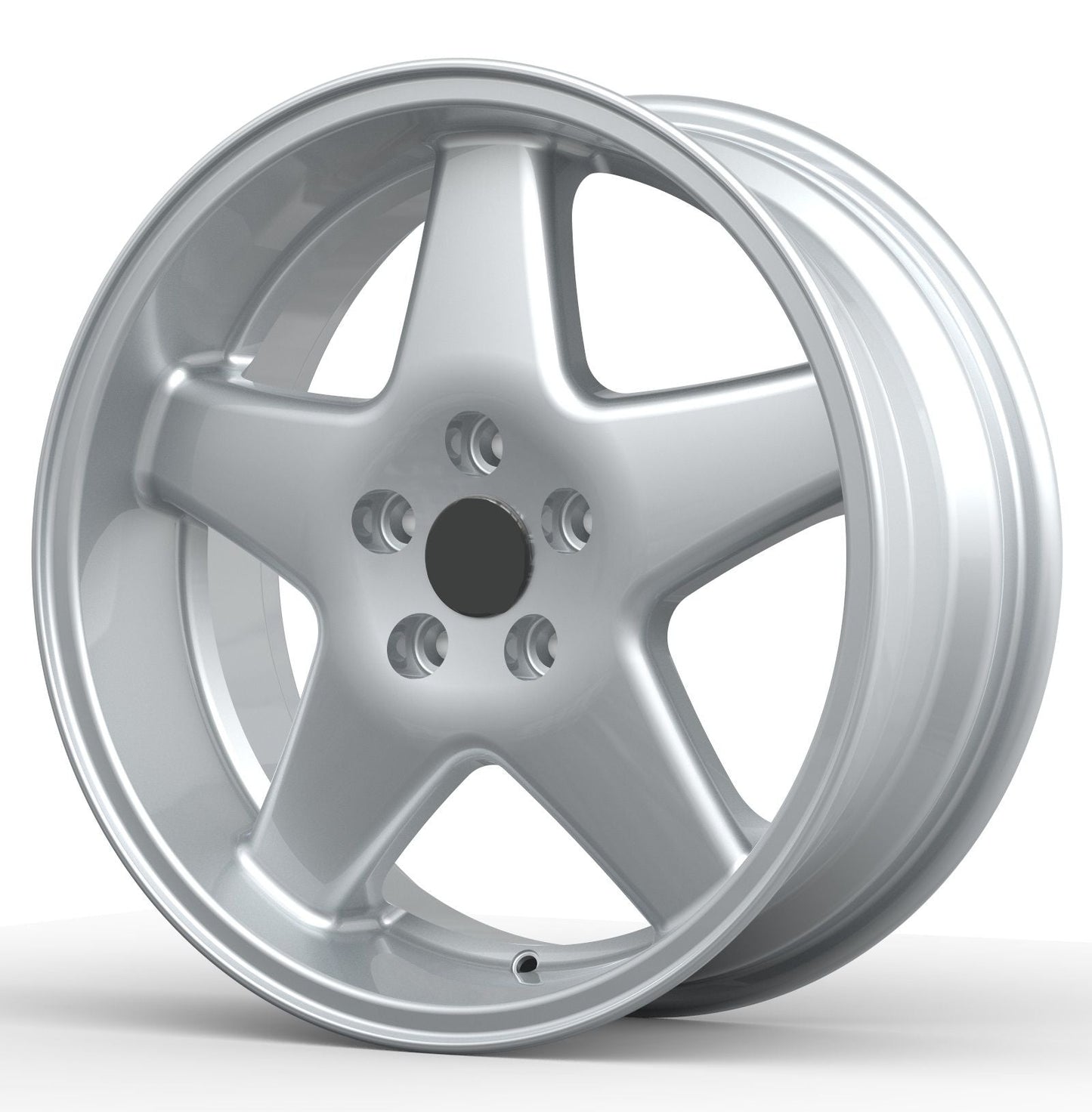 Maxilite Polaris Style 17x7" 5x108 PCD ET+20 Silver Alloy Wheel
