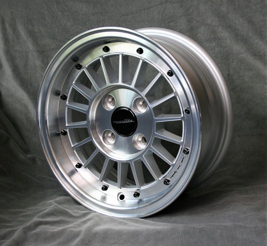 Maxilite WCHE 13x5.5" 4x98 PCD ET+7 Silver/D-Cut Alloy Wheel