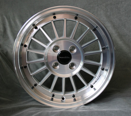 Maxilite WCHE 15x7" 4x98 PCD ET+25 Silver/D-Cut Alloy Wheel