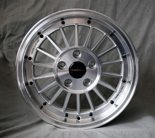 Maxilite WCHE 15x7" 5x112 PCD ET+25 Silver/D-Cut Alloy Wheel