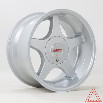 Autostar A5 16x8.5" 4x100 PCD+4x108 PCD ET+20 Silver Alloy Wheel