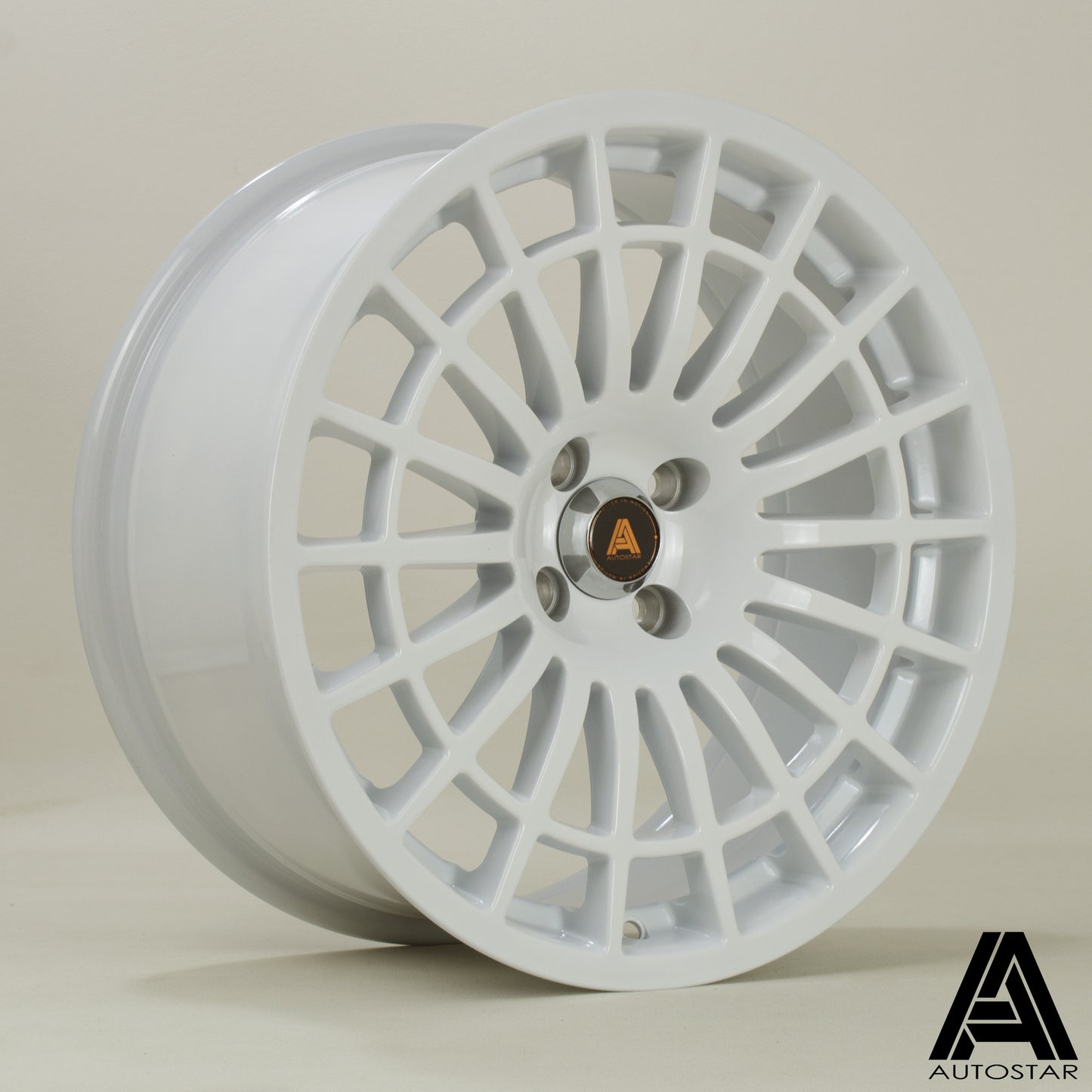 Autostar 500+ 17x8" 4x98 PCD ET+30 Gloss White Alloy Wheel