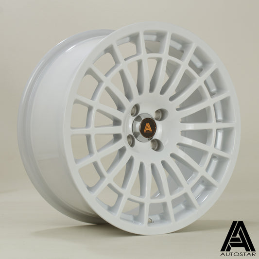Autostar 500+ 17x8" 4x98 PCD ET+30 Gloss White Alloy Wheel