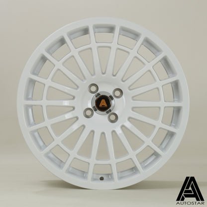 Autostar 500+ 17x8" 4x98 PCD ET+30 Gloss White Alloy Wheel