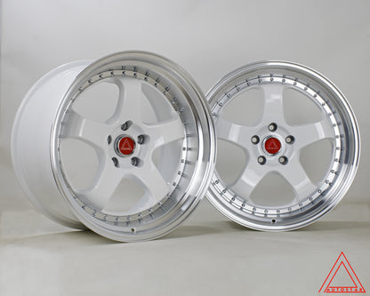 Autostar GTR-5 19x10.5" 5x114.3 PCD ET+22 Powder White Alloy Wheel