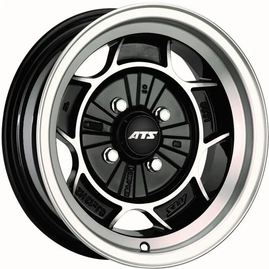ATS Classic 13x8" 4x100 PCD ET+1 Diamond Black Polished Alloy Wheel