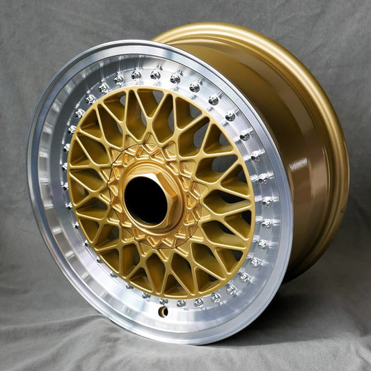 Maxilite BBS Super RS Style 16x7” 4x100 PCD ET+28 Gold/D-Cut Alloy Wheel