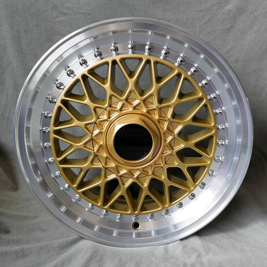 Maxilite BBS Super RS Style 16x7” 4x100 PCD ET+28 Gold/D-Cut Alloy Wheel