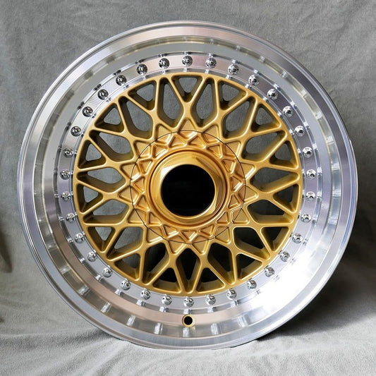 Maxilite BBS Super RS Style 16x8” 4x100 PCD ET+20 Gold/D-Cut Alloy Wheel