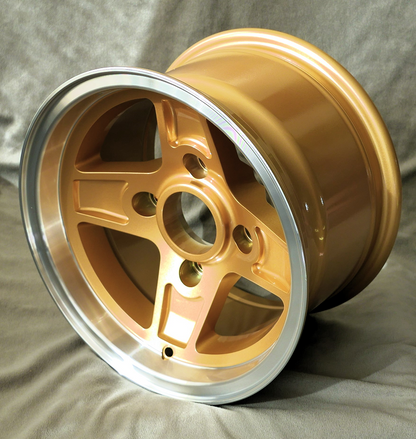 Maxilite Campagnolo Stellone 13x8” 4x130 PCD ET-4 Gold/D-Cut Wheel