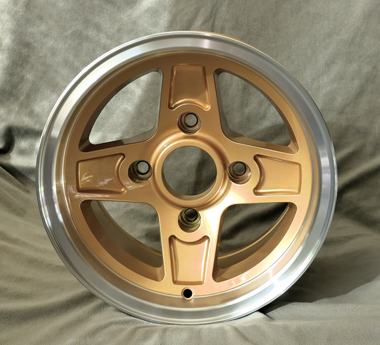 Maxilite Campagnolo Stellone 13x8” 4x130 PCD ET-4 Gold/D-Cut Wheel