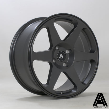 Autostar Chaser 17x8" 4x108 PCD ET+35 Matt Gunmetal Alloy Wheel
