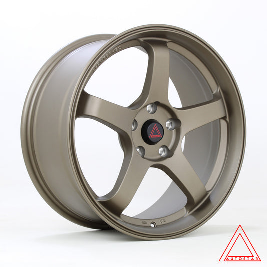Autostar FF05 18x8.5" 5x114.3 PCD ET+35 Matt Bronze Alloy Wheel